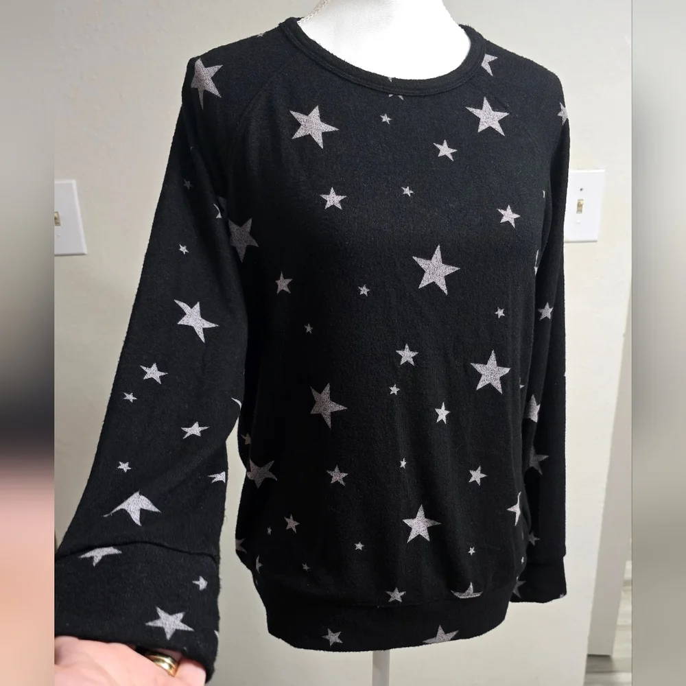Buffalo David Bitton Black Sweater with Star Design